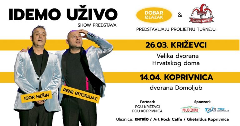 Plakat Idemo uživo