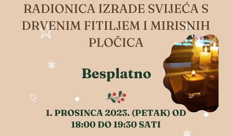 Izrada svijeća s drvenim fitiljem i mirisnih pločica
