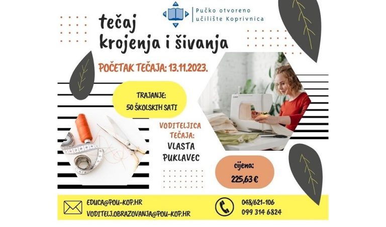 Tečaj krojenja i šivanja