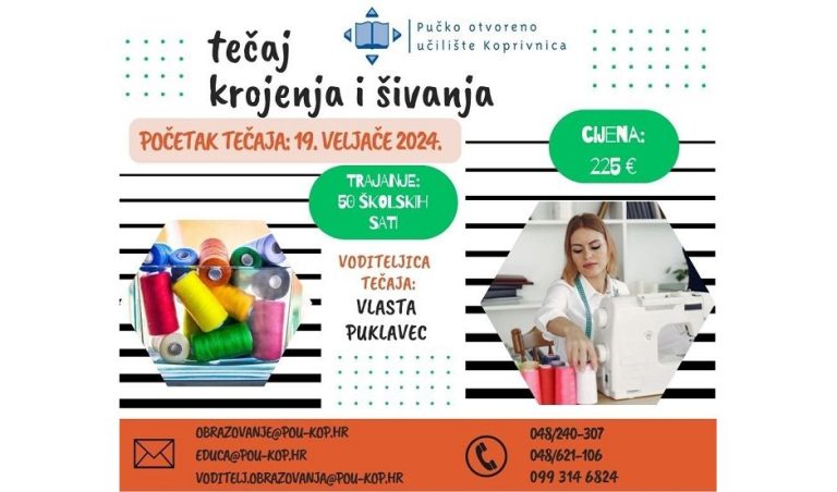 Tečaj krojenja i šivanja