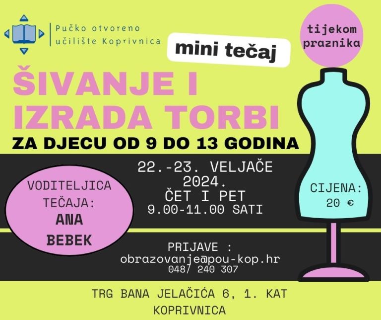Mini tečaj šivanja