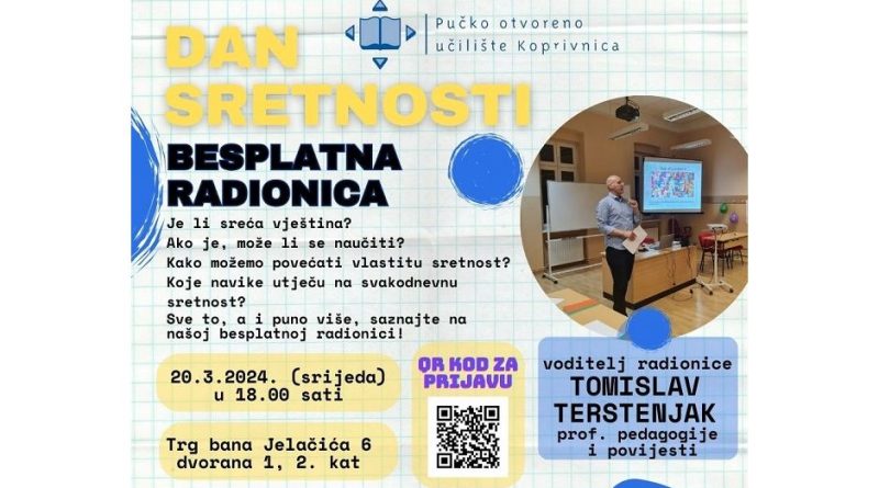 Dan Sretnosti Besplatna Radionica Pučko Otvoreno Učilište Koprivnica 7538