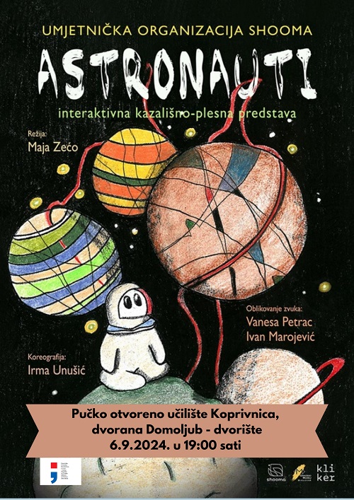 Plakat predstave Astronauti