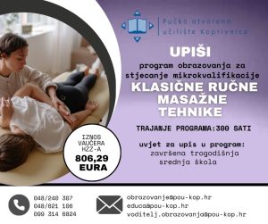Program obrazovanja za stjecanje mikrokvalifikacije klasične ručne masažne tehnike