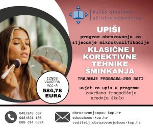 Program obrazovanja za stjecanje mikrokvalifikacije klasične i korektivne tehnike šminkanja