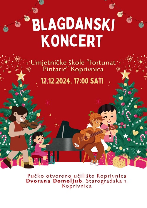 Blagdanski koncert - plakat