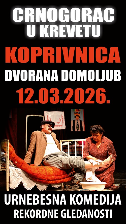 Crnogorac u krevetu plakat