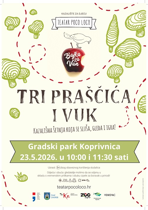 Bajka za van - Tri praščića i vuk - plakat